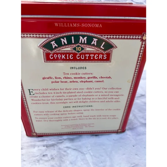 Vintage Williams Sonoma Animal Cookie Cutters Set - Picture 5 of 7